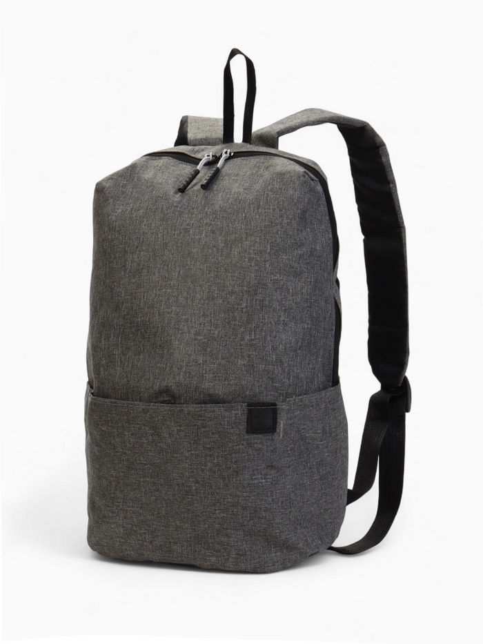 Рюкзак молодёжный на молнии, водонепроницаемый, с карманами, размер 22×12×35 см, серый